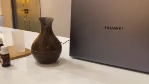 Máy Xông Tinh Dầu Vân Gỗ Mini Phun Sương Chống Muỗi Nhỏ Gọn Tiện Dụng Cổ Cao Cổ Thấp