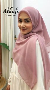 Hijab Segi Empat Tassel Pita / Jilbab Paris Pita PomPom / Kerudung Paris Pita Terbaru