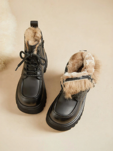 Josiny | Fur-Lined Thick Sole Winter Snow Boots