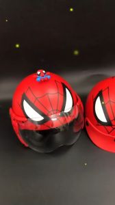 Nón bảo hiểm trẻ em hình Người Nhện có kính và không kính cao cấp chính hãng BabySu đến từ công ty Nam Phong