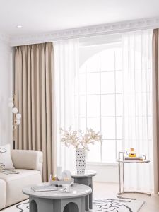 Curtain ผ้าม่าน ผ้าม่านสำเร็จรูป ผ้าม่านห่วงตาไก่ ผ้ากันแดด กันแสง UV 99% เนื้อสัมผัสนุ่ม ไม่อมฝุ่น ผ้ากันไรฝุ่น รหัส USA (1 ผืน) ยอดขายดีอันดับ1