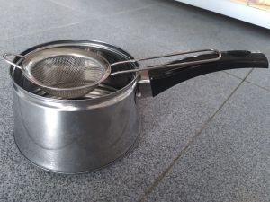 Panci Kopi lucu Dan saringan teh Stainless tebal PANCI CUCI GUDANG