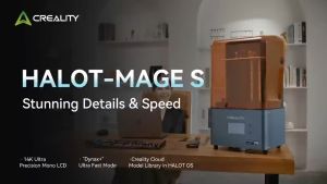 Máy in 3d resin Creality HALOT-MAGE S 14K tốc độ cao và chi tiết tuyệt đẹp khổ in 223*126*230mm