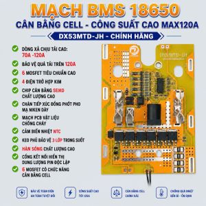 CHÍNH HÃNG - Mạch 6 MOSFET có Cân bằng Cell 21V 18650 Hãng Makita DXiong
