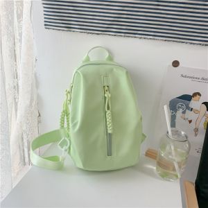 กระเป๋าคาดหน้าอกผ้าไนลอนลายการ์ตูนสไตล์ญี่ปุ่นสำหรับผู้หญิง กระเป๋าสะพายข้างผ้าใบสไตล์ญี่ปุ่นฤดูร้อน กระเป๋าสะพายข้างลายดอกไม้สีสดใส