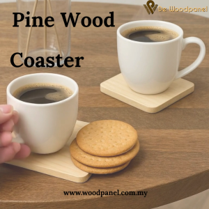 9mm pine wood coaster