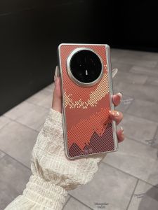 Design Fiber Wave Pattern Phone Case for Honor Magic V6 Shockproof Full Protection