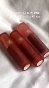KIMUSE Water Tint Lip Glaze 13 Colors Waterproof Long Lasting Matte Liquid Lip Gloss Lipstick