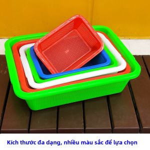 Defasilk | Thickened and Reinforced Plastic Washing Basket with Small Holes