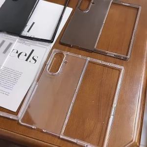Ultra Thin Slim Matte Phone Case for Samsung Galaxy Z Fold 7 6 5 4 3 Fold7 Fold6 Fold5 Protective Hard Back Cover Transparent