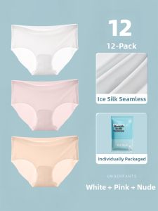 Womens Disposable Ice Silk Underwear Thin Portable Travel Shorts Breathable Daily Throwaway Pants Ultra-Thin Disinfectant