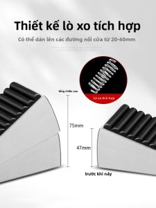 MONLEYTA | Đồ chơi chống va chạm cửa bằng thép không gỉ cố định không cần khoan chống gió