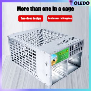 High Quality Double-door Big Mouse Rats Live Trap Cage/Strong Catch Bait/