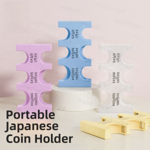 Japanese Style Coin Storage Box Travel Essential Money Organizer Coin Purse for round And Square Coins Kids And Adults