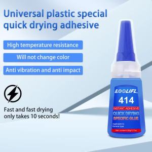 LOOLIFL | 6-Piece Set of Loolifl414 Instant Glue Each Bottle Contains 20g Super Glue Value Pack Cyanoacrylate Fast Bonding Multi-Purpose Repair Glue High-Strength Medium Viscosity Super Glue for Plastic Metal Wood Ceramics Home Diy Model Makin...