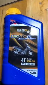 Dầu (nhớt) xe máy nhập khẩu từ ÚC ANGLOMOIL  A PLUS 15W40 0.8L