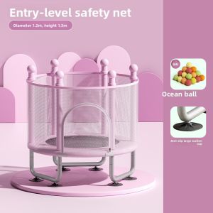 KDST | Indoor Silent Childrens Trampoline with Safety Net Small Size