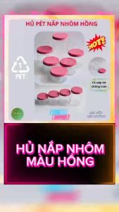 COMBO 10 HỦ NẮP NHÔM MÀU HỒNG 500GR CÓ NẮP LÓT CHỐNG TRÀN THÂN HỦ TRONG SUỐT