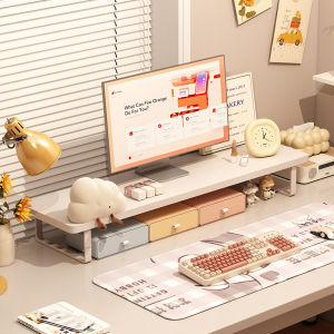 Ergonomic Heightening Stand Desktop Computer Monitor Base Office Workstation Storage Rack Notebook Laptop Keyboard Holder