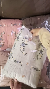 GAMIS BORDIR l SIZE LD 140 130 120 110 102 dst | GAMIS JUMBO BAHAN POLO LINEN | Cherika Dress