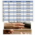 Cincin Batu Akik Merah Siam Rose Asli Bangkok Top Kristal Super Mewah. 
