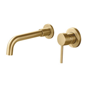 AZOS | Black Dual-Hole Separate Concealed Hot and Cold Water Faucet