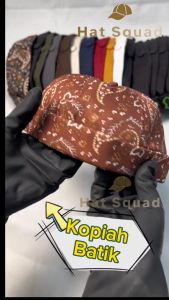 Batik Topiah Topi Kopiah Viral Abdul Somad Baru Haji Umrah Songkok Mikihat Roll Hat Sailor Ca