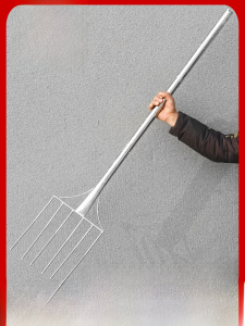 สแตนเลสขยายความยาวการเกษตรส้อมหญ้าส้อมขนาดใหญ่พิเศษยาวพิเศษเหล็กส้อมครัวบาร์บีคิวเบเกอรี่เครื่องมือ