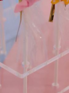 15 Lubang Acrylic Stand Holder Lollipop Acrylic Cake Pop Lollipop Holder Akrilik Bongkar Pasang Knock Down Dekorasi Pesta Rak Lolipop