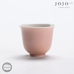 ZiQuanJian JOJOS L. PD. Ceramic Tea Cup Original Mine Glaze Hibiscus Powder Gongfu Tea Cup Cute Vintage Style Tea Drinking Cup