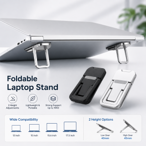2PCS Laptop Stand Computer Riser Foldable Notebook Holder Desk Support For Fit Office Home Ergonomic Cooling Accessory Pack