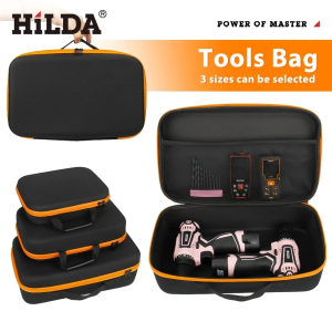 HILDA Large Capacity Tool Bag 3 Sizes Waterproof and Shock Absorbing Bag Electrical Hardware Tool Bag Portable Storage Handbag