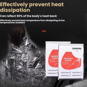 Emergency Thermal Blanket Waterproof First Aid Survival Blanket for Camping Hiking Outdoor Rescue