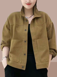 New 2025 Womens Short Open Cardigan Loose plus Size Casual Top Spring Autumn Early Autumn Commute Style Long Sleeve