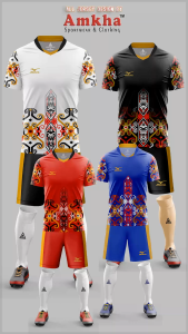 JERSEY KAOS SEPAK BOLA FUTSAL SABLON DTF NAMA SENDIRI  Nomor Punggung Nama TIm Logo - Amkha Company