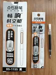 แท้ Point Stone Original DS1155 ปากกาหมึกน้ำลื่นแบบหมุนได้ดีสำหรับธุรกิจและผู้หญิงระบายความเร็วแบบกด