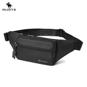 AUOTE Mens Waist Bag Casual Chest Bag Travel Bag Business Bag Phone Bag Waterproof Lightweight Bag Leisure Sport Street Bag