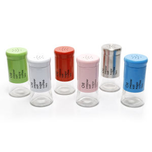 Dụng cụ đựng tiêu nắp nhiều lỗ thủy tinh + nhựa pp - Dụng Cụ Rắc Gia Vị - lọ đựng muối - lọ rắc muỗi tiêu - lọ đụng gia vị