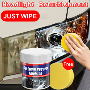 Car Headlight Restoration Polishing Kits Headlamp Scratch Remover Repair Cleaning Paste Remove Oxidation Headlight Polish Liquid