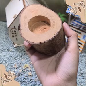 Hamtoro Tempat Makan Hamster Kayu Alami