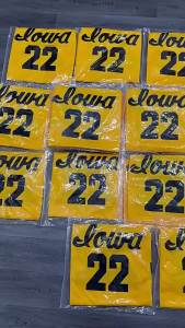 Indiana 22 No. Clark jersey IOWA American College Basketball Uniforms Childrens Embroidered Jerseys