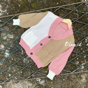 Cardigan Anak Elena Twist / Cardigan Anak 2-12 tahun / Sweater Anak Elena Twist / Cardigan Outer Rib / Cardigan Crop Twist / Cardigan Crop Kancing 3 / Cardigan Rajut Anak Perempuan Kancing / Kardi Rajut kancing Tebal 7 GET