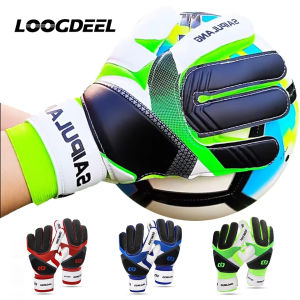 Loogdeel 1Pair Football Supplies Childrens Thick Goalkeeper Gloves Latex Finger Protection Adult Soocer Training Sports Gloves