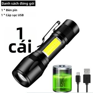 BALDR | Đèn Pin LED Mini COB USB C Có Thể Sạc Lại 450LM Đèn Làm Việc Mạnh Mẽ Có Kẹp Và Nam Châm Chống Nước EDC Để Đi Bộ Cắm Trại