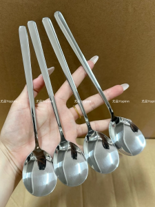 ชุดช้อนสแตนเลส 304 สำหรับใช้ในบ้าน ช้อนกินข้าว ช้อนกินซุป ช้อนตัก ชุดช้อนสไตล์เกาหลี ช้อนตัก ช้อนกินซุป ช้อนตัก