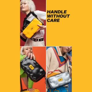 Crash Baggage Maxi Iconic Clutch: A Hard Case Walking Handbag Made in Italy