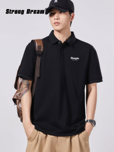 Breathable Loose Mens Polo Shirt