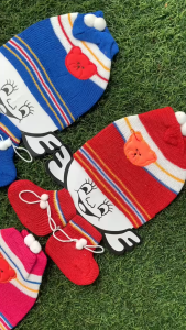 Arkan Baby - Set Rajut Topi dan Kupluk Bayi