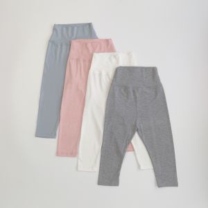 Modal High Waist Protective Leggings Anti Mosquito Pants Girl Baby and Infant Summer Clothes Thin 6-12 Months 1-2 Years Old