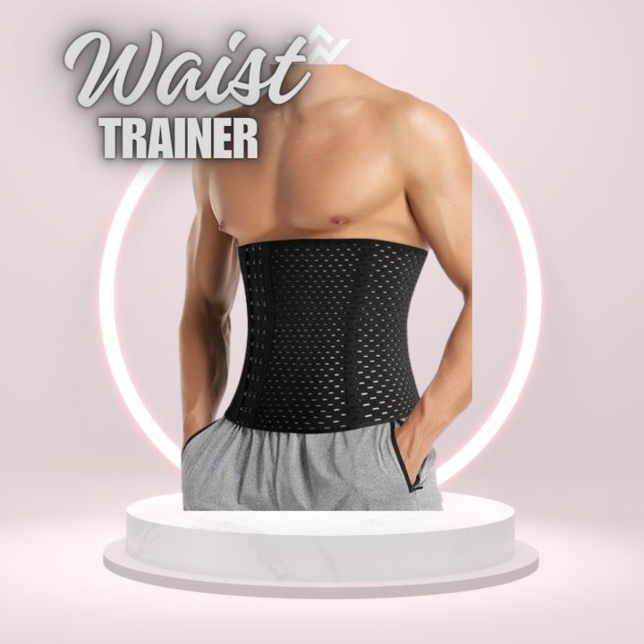 Men Slimming Body Shaper Waist Trainer Trimmer Belt Corset For